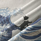 Vintage Ukiyo-e Style Shirt for Men
