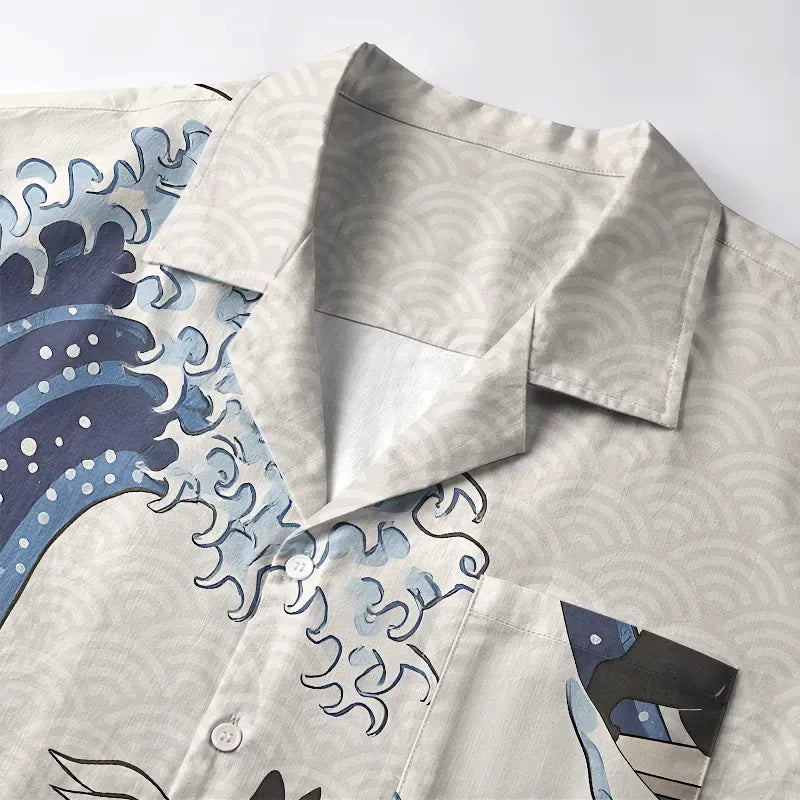 Japanese Aloha Shirt for Summer Gift