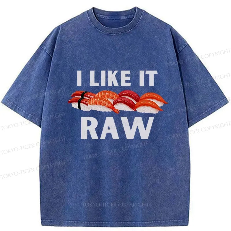 Kyoto-Lion Sushi I Like It Raw Washed T-Shirt