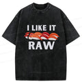 Washed Unisex Sushi T-Shirt On Sale