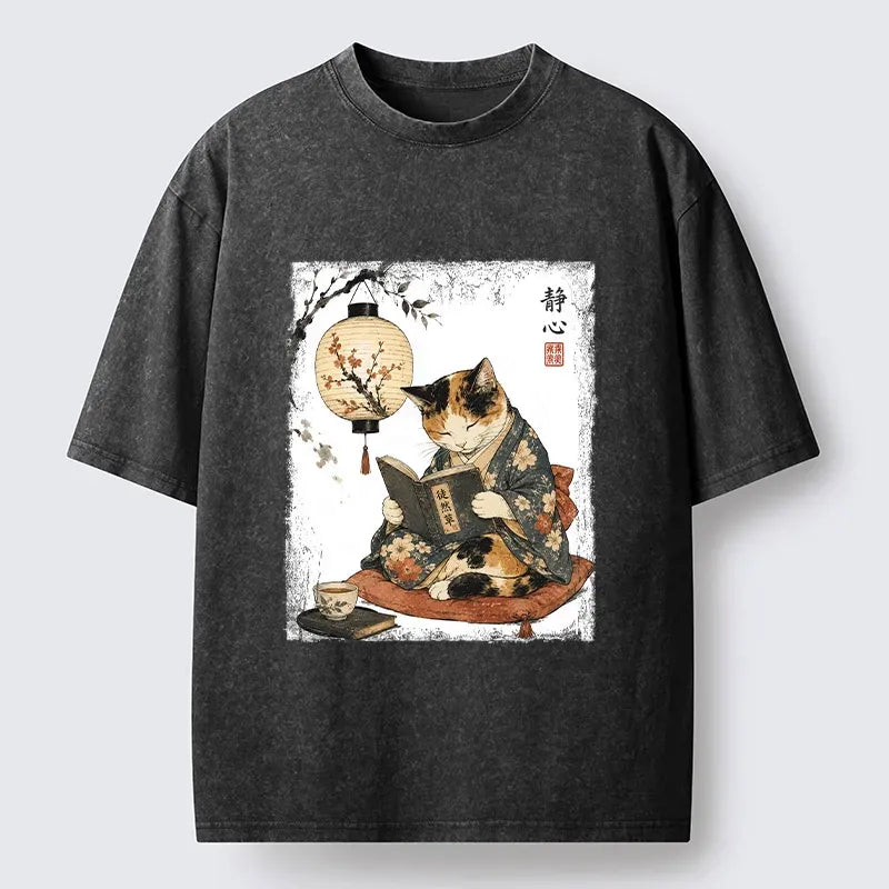 Peaceful Night Vibe Japanese T-Shirt with Free Shipping