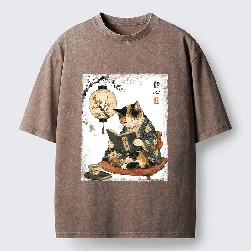 Peaceful Night Vibe Japanese T-Shirt with Free Shipping