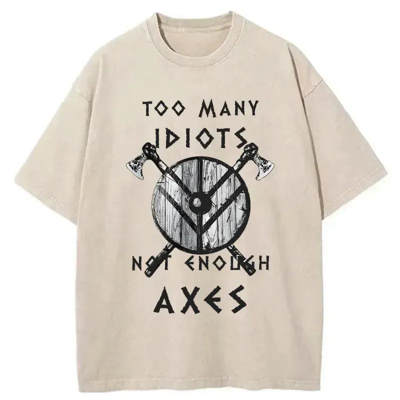 Kyoto-Lion Viking Quotes Meme Washed T-Shirt