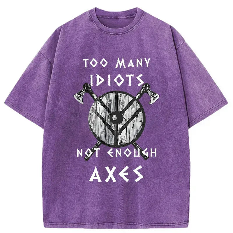 Kyoto-Lion Viking Quotes Meme Washed T-Shirt