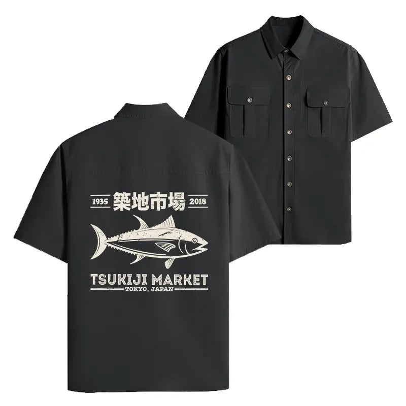 vintage Japanese unisex work shirt