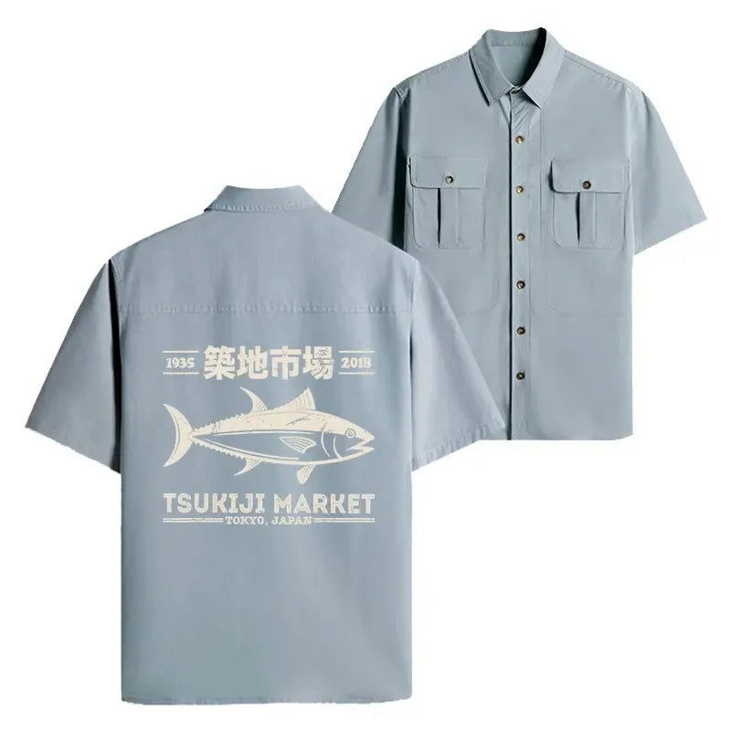 vintage Japanese unisex work shirt
