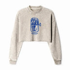 Japanese vintage washed crop sweatshirt