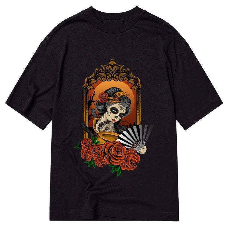 unisex cotton japanese graphic t-shirt for daily wear