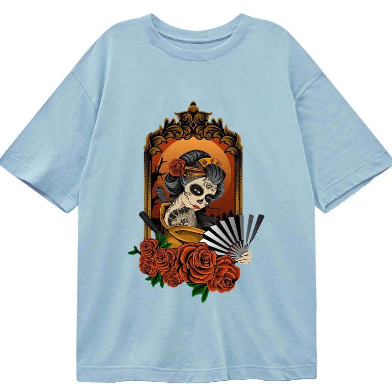 unisex cotton japanese graphic t-shirt for daily wear