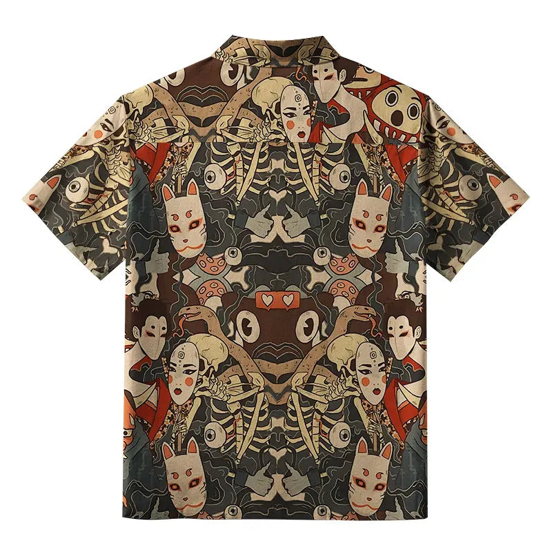 Japanese Geisha Aloha Shirt for Vacation
