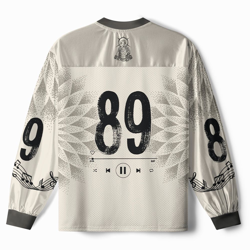 Kyoto-Lion DJ Buddha Zen Music Paneled Long Sleeve Jersey