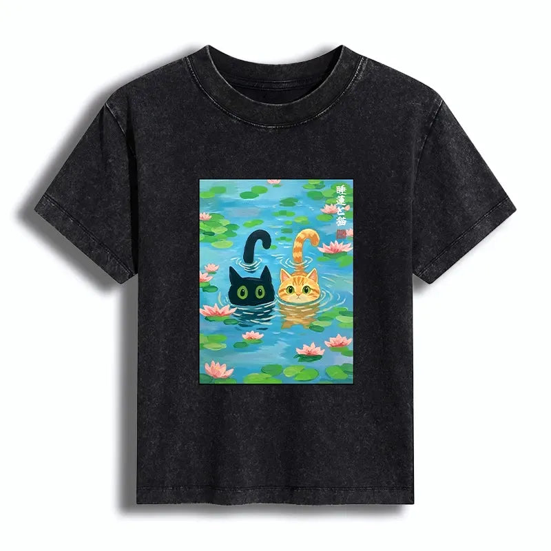 Kyoto-Lion Women's Washed T-Shirt Deal