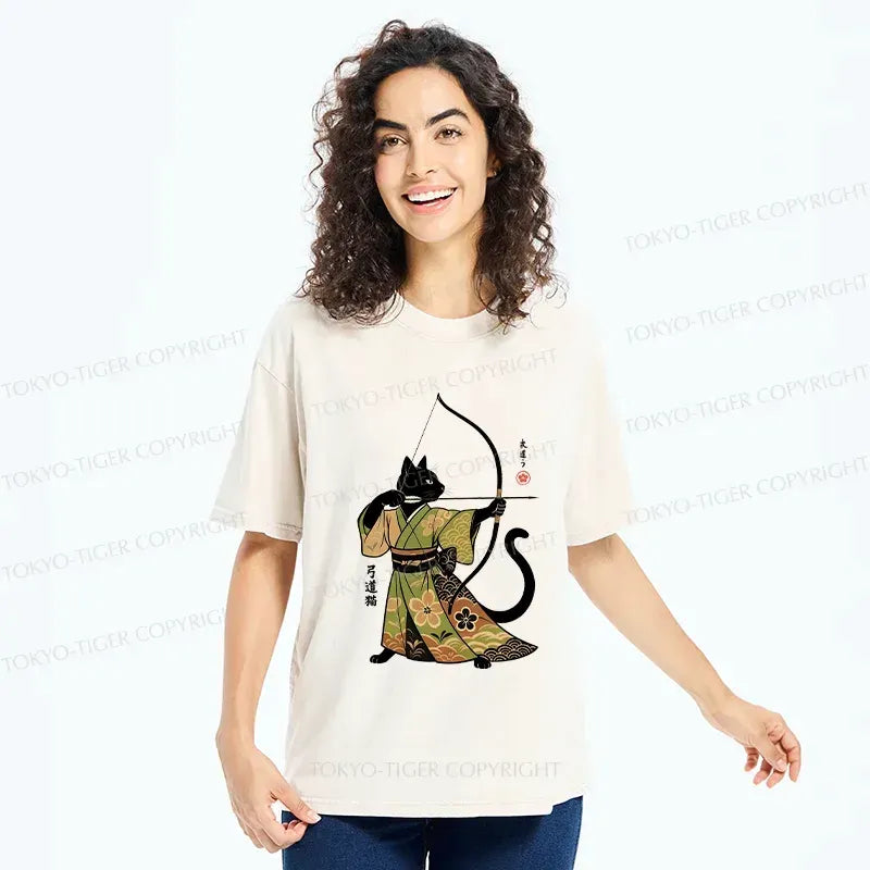 Unisex Cat Archery T-Shirt Gift Idea
