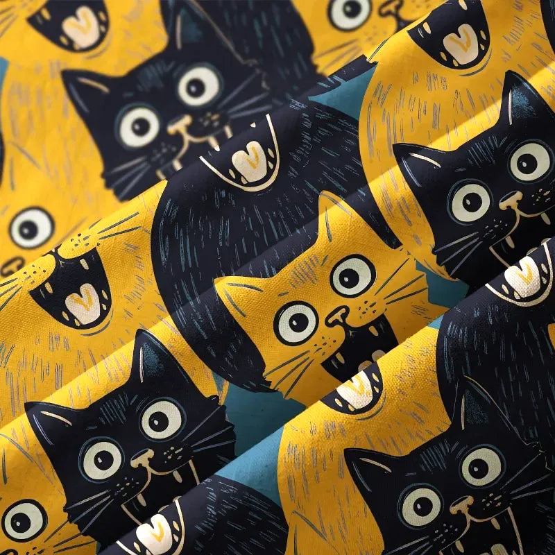 Black Cat Aloha Shirt for Vacation