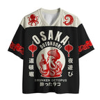 Kyoto-Lion Quirky Retro Osaka Octopus Mesh Jersey