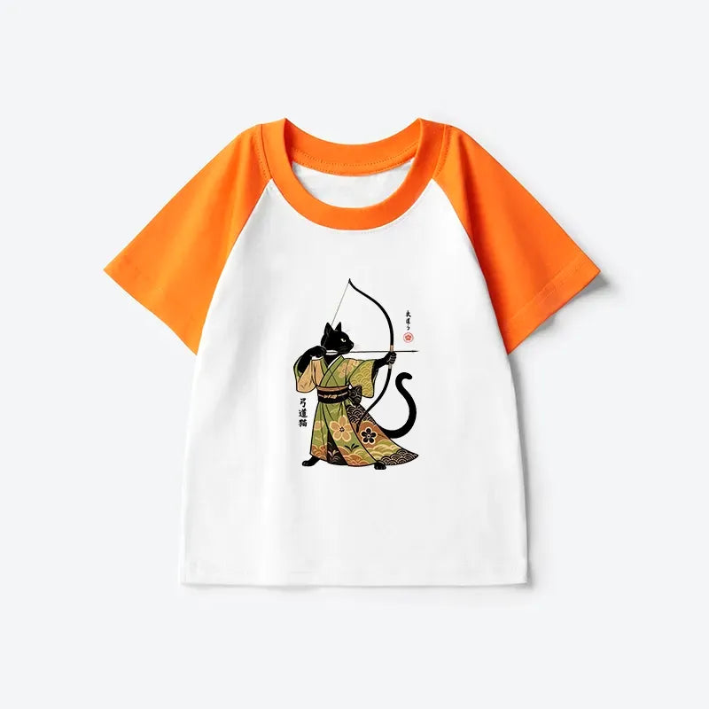 Cat Archery Raglan for Kids