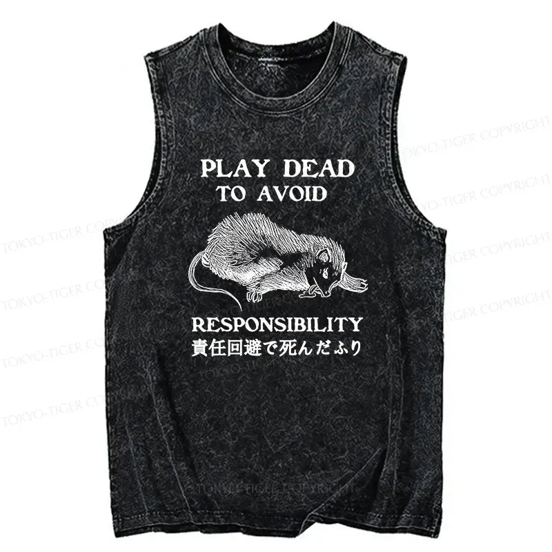 funny play dead tank top best seller