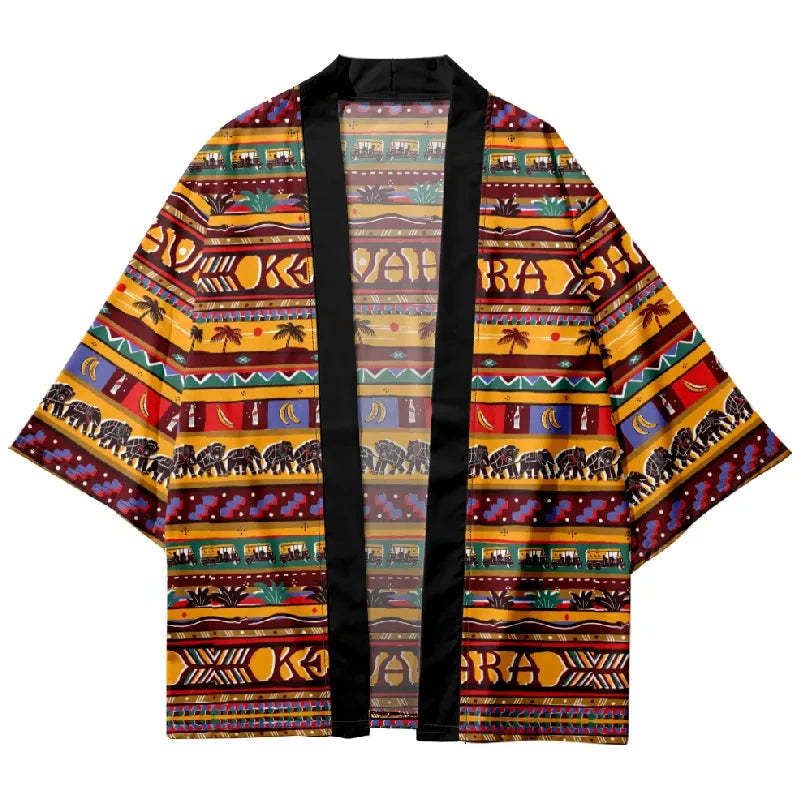 Kyoto lion kimono cardigan with free shipping