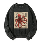 Japanese Ukiyo-e Octopus Sweatshirt Free Shipping