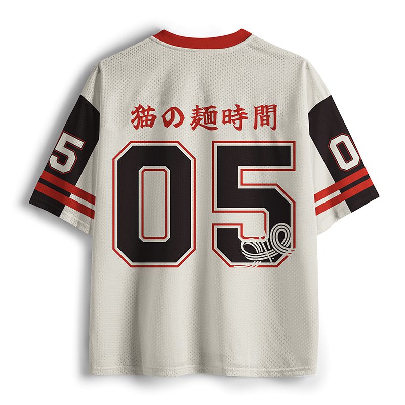Kyoto Lion Mesh Jersey for Streetwear