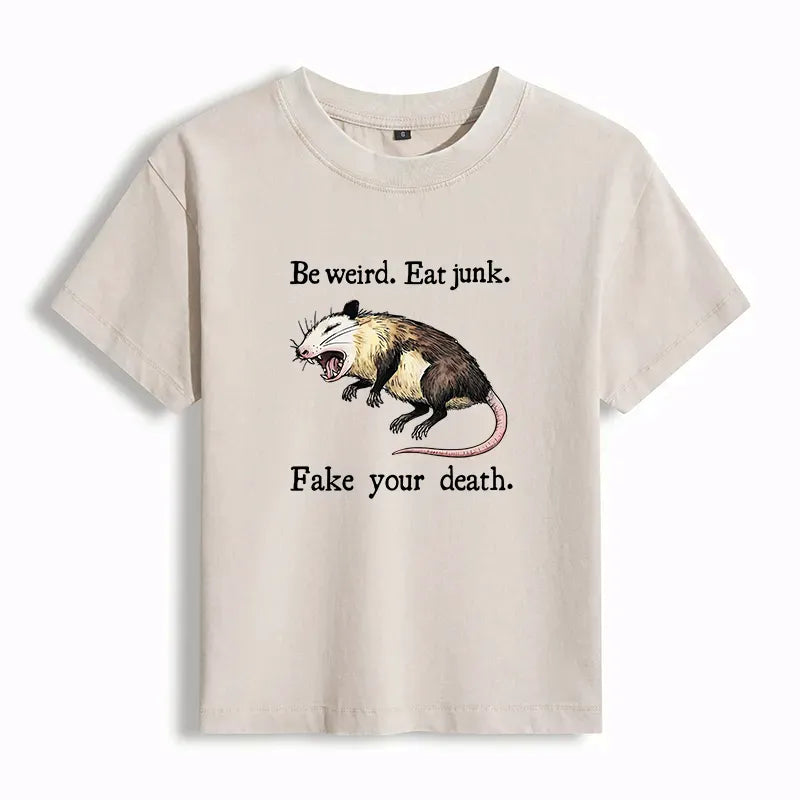 Funny Possum Playing Dead Vintage Tee