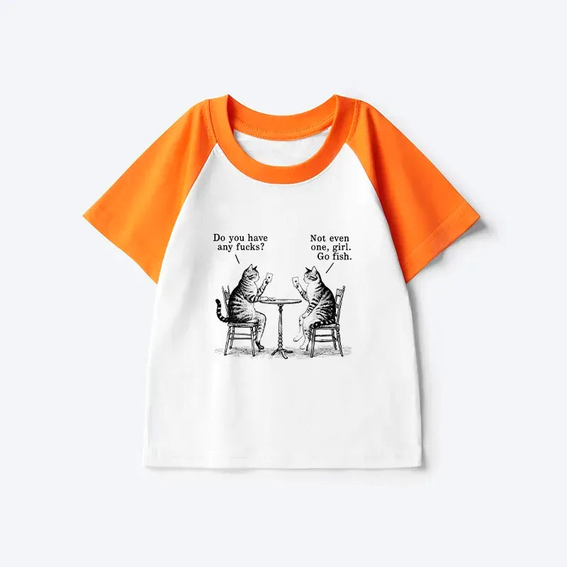 unisex cotton raglan tee for kids