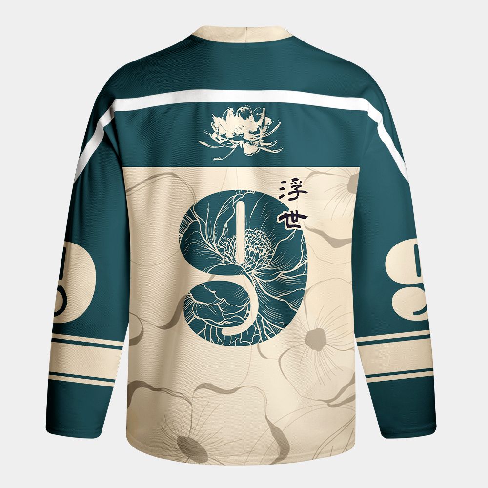 Kyoto-Lion Ukiyo No Hana Long-Sleeve Hockey Jersey