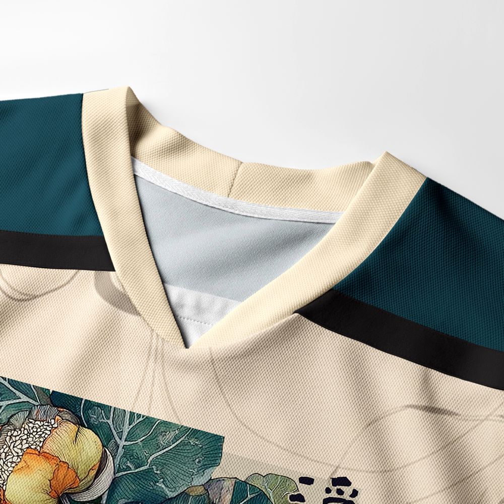 Kyoto-Lion Ukiyo No Hana Long-Sleeve Hockey Jersey