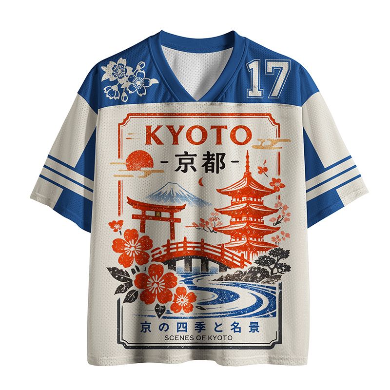 Vintage Japanese Mesh Jersey for Fitness