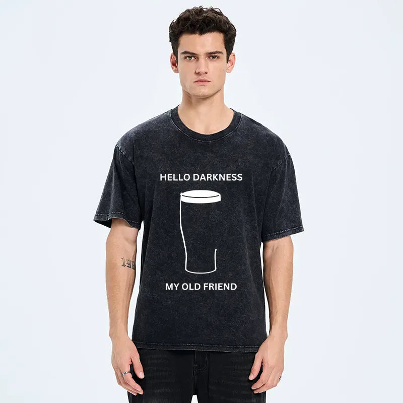 Kyoto-Lion St Patrick's Day Beer Meme Washed T-Shirt