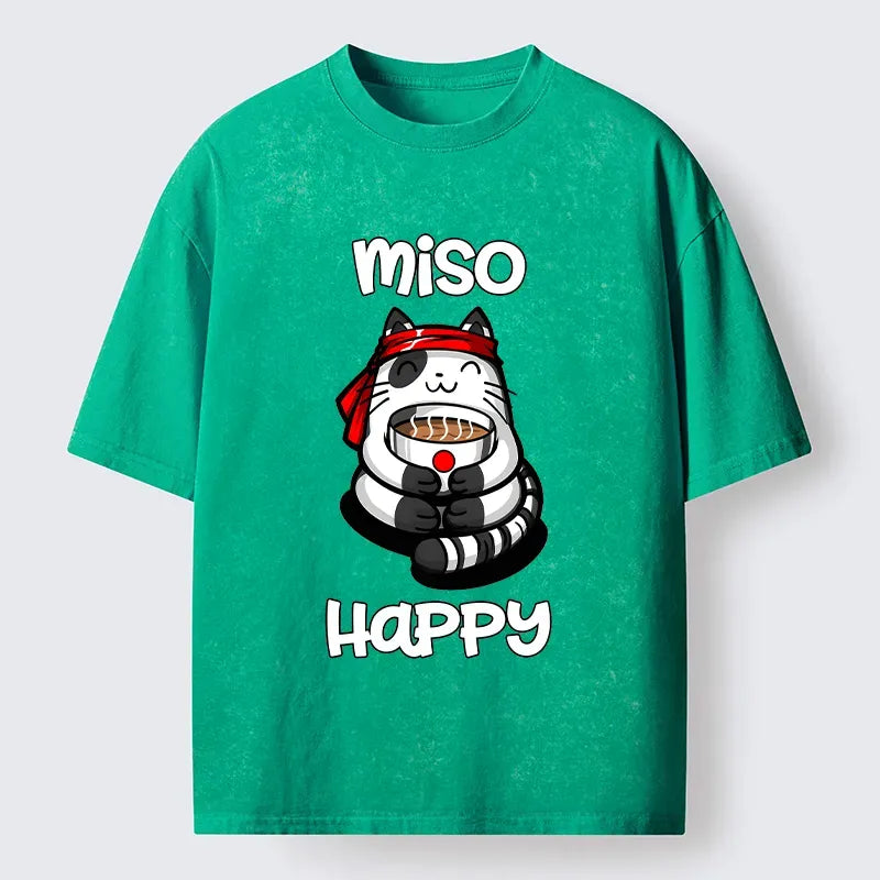 Kyoto-Lion I¡®m So Happy Washed T-Shirt