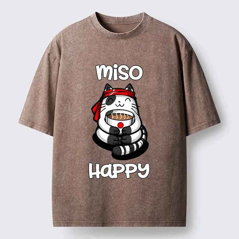 Happy Vintage Style T-Shirt for Summer