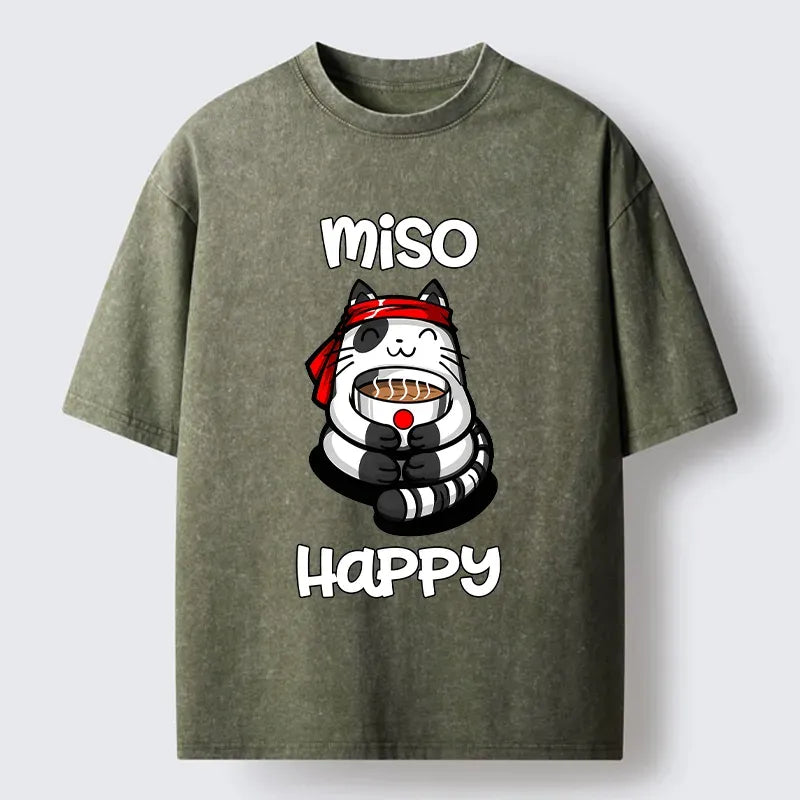 Kyoto-Lion I¡®m So Happy Washed T-Shirt