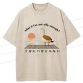 Funny Washed T-Shirt for Streetwear