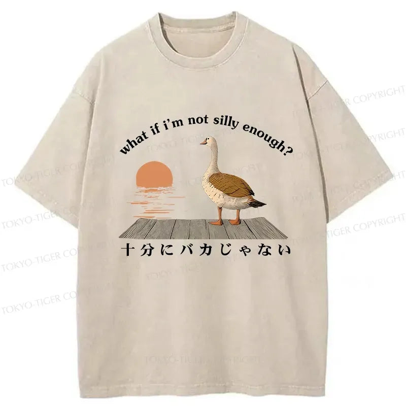 Funny Washed T-Shirt for Streetwear