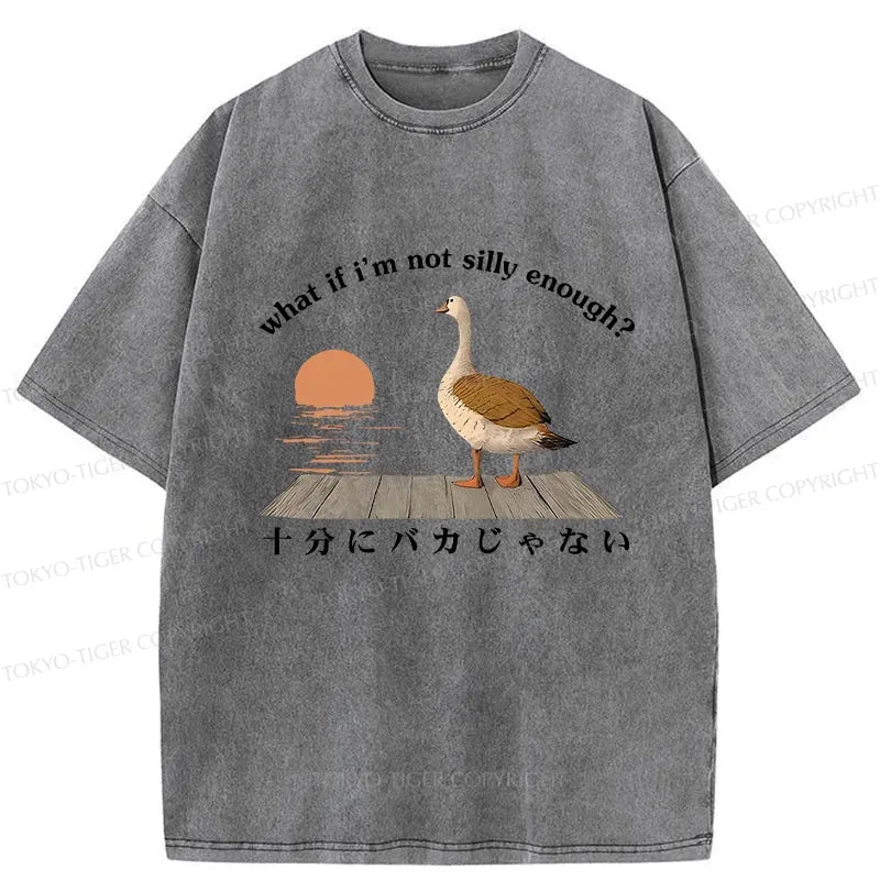 Funny Washed T-Shirt for Streetwear