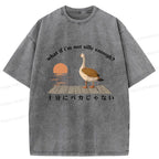 Funny Washed T-Shirt for Streetwear
