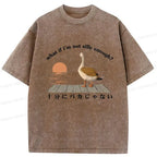 Funny Washed T-Shirt for Streetwear