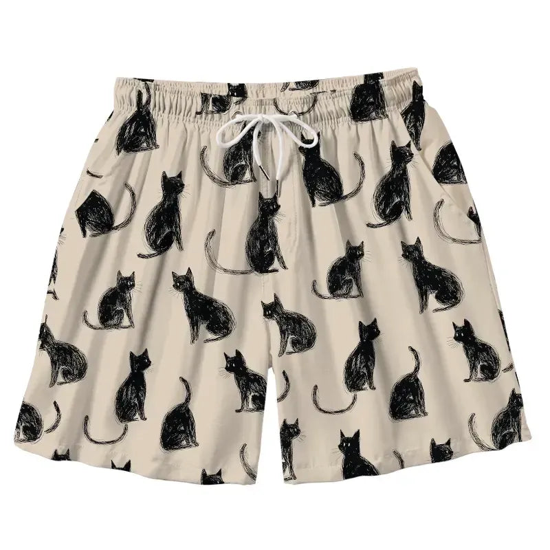 Vintage Aloha Swim Trunks for Vacation