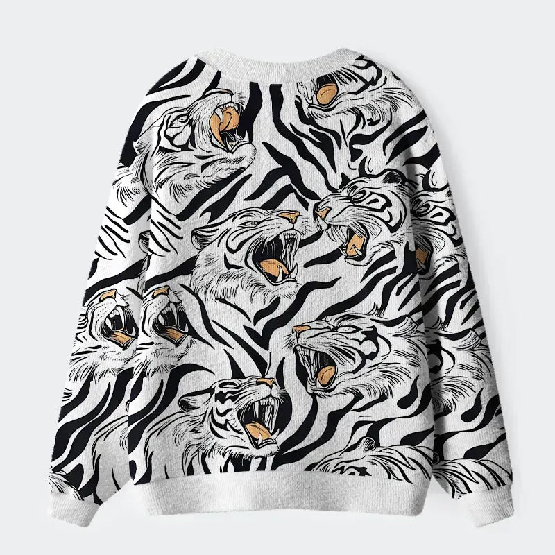 Roaring Tiger Cardigan Sweater Gift Idea