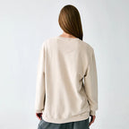 Kyoto-Lion Ghost Cat Coffee Mood Washed Terry Sweatshirt