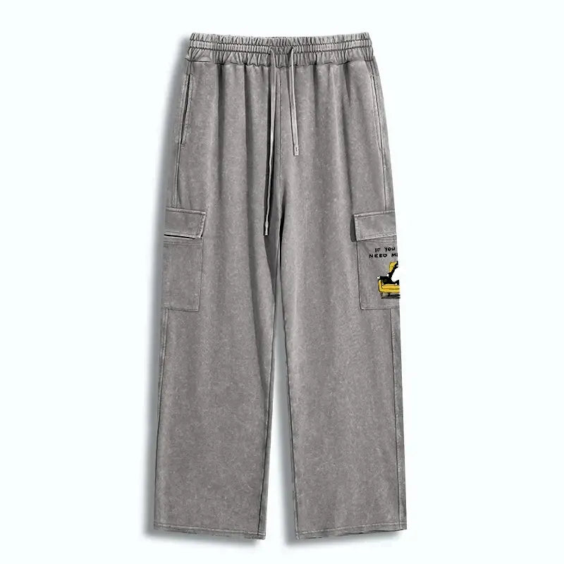 Kyoto-Lion Unavailable Cat Washed Utility Sweatpants