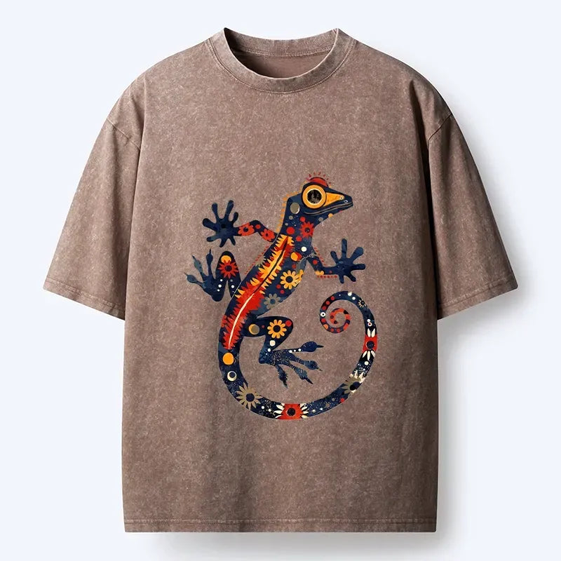 washed unisex gecko t-shirt on sale