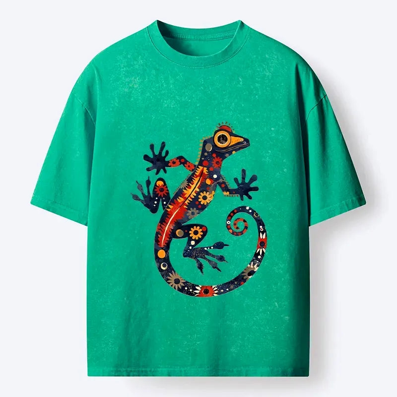 washed unisex gecko t-shirt on sale