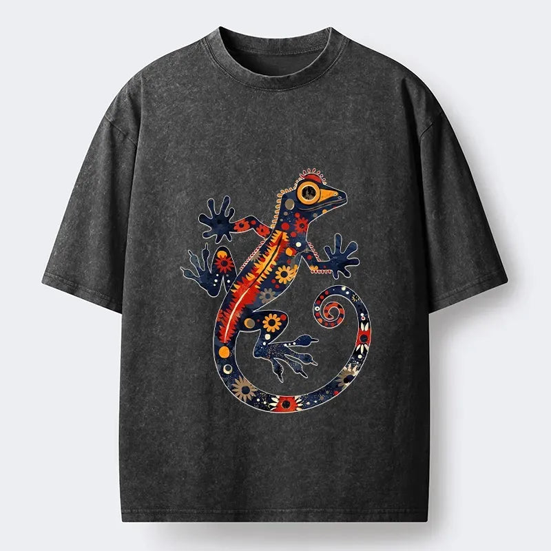 washed unisex gecko t-shirt on sale