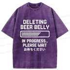 Kyoto-Lion Removing Beer Delly Washed T-Shirt