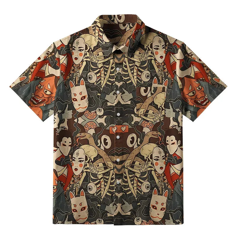 Unisex Kimono Style Button-up for Summer