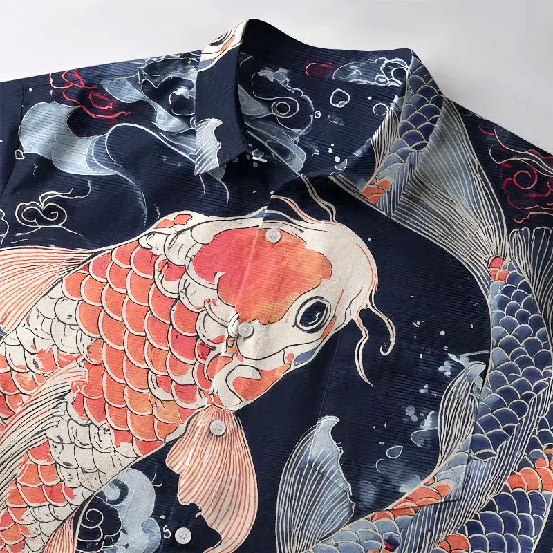 Vintage Japanese Shirt for Casual Streetwear
