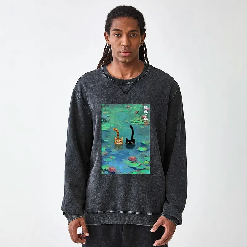 Japanese vintage sweatshirt for streetwear