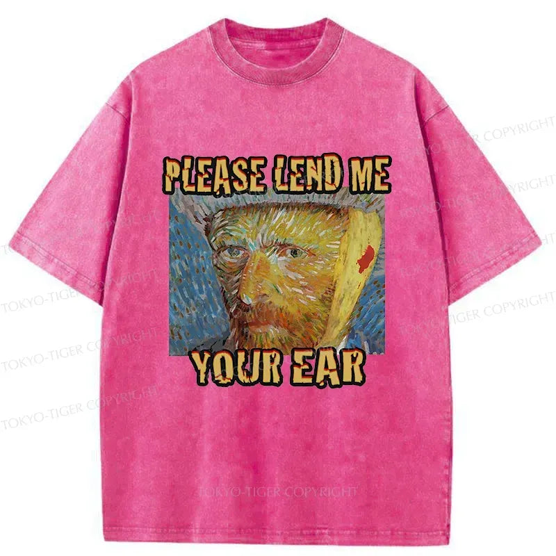 Japanese Vintage Washed T-Shirt for Daily Wear